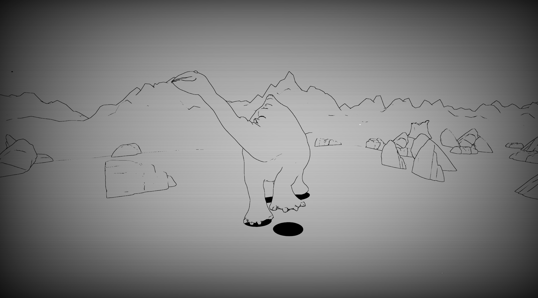 Gertie the Dinosaur recreation in 3D