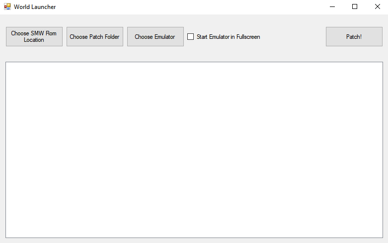 Main menu interface of World-Launcher